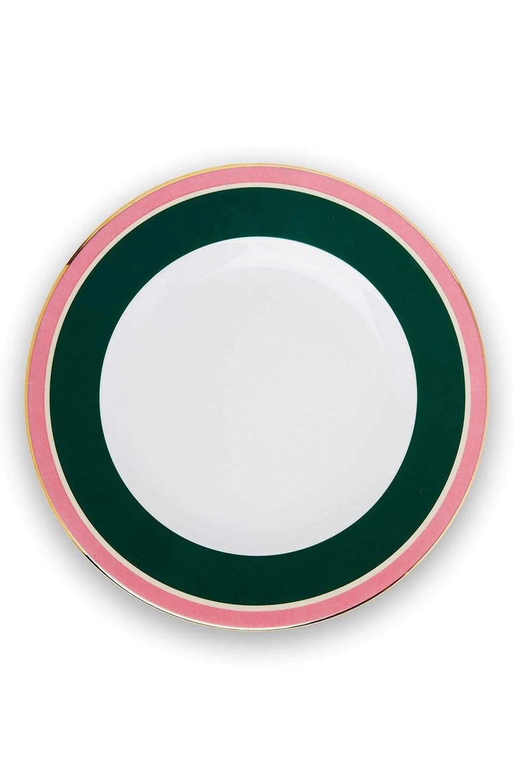 LA DOUBLEJ-Soup and Dinner Plates Set Of 2 - Rainbow Verde-VERDE