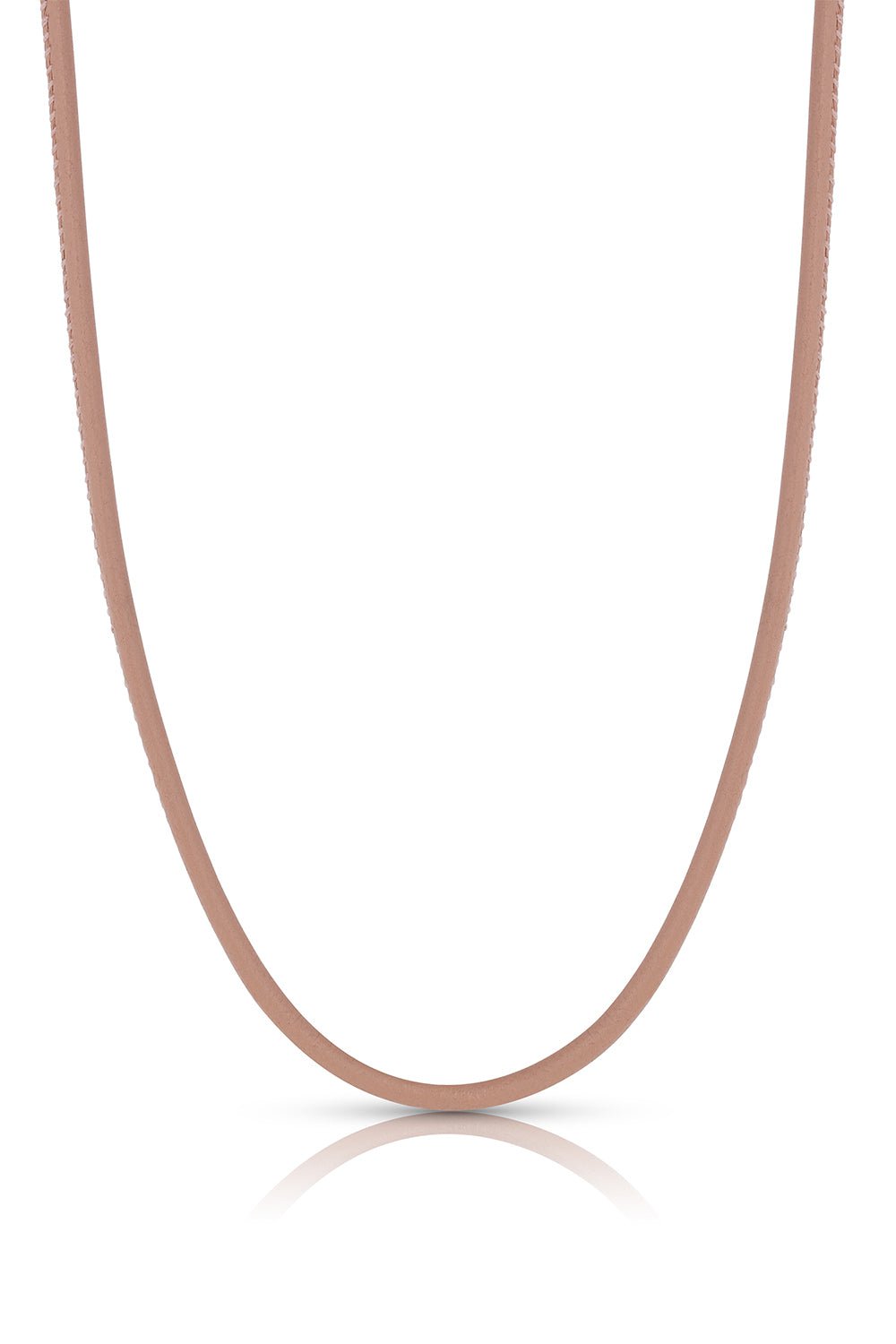 LEIGH MAXWELL-Amani Pink Cord Necklace-YELLOW GOLD