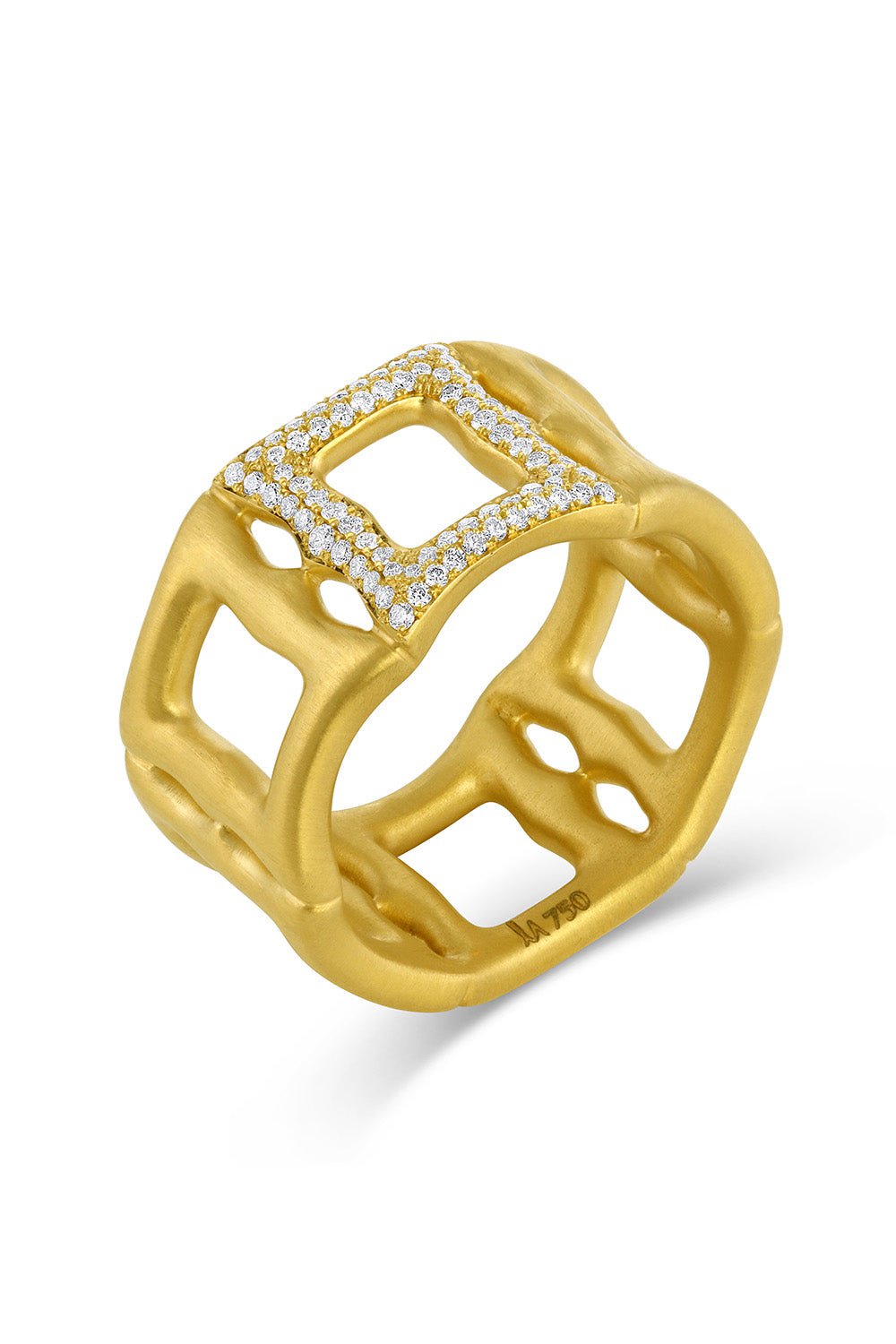 LEIGH MAXWELL-Frame Eternity Band-YELLOW GOLD