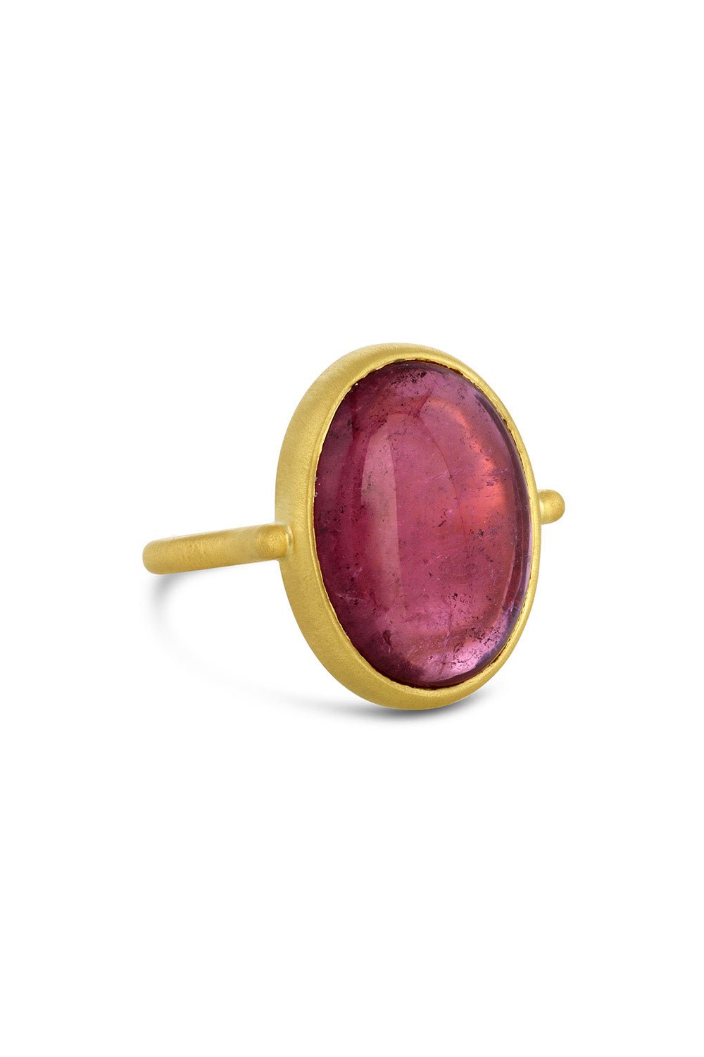 LEIGH MAXWELL-Pink Tourmaline The OG Ring-YELLOW GOLD