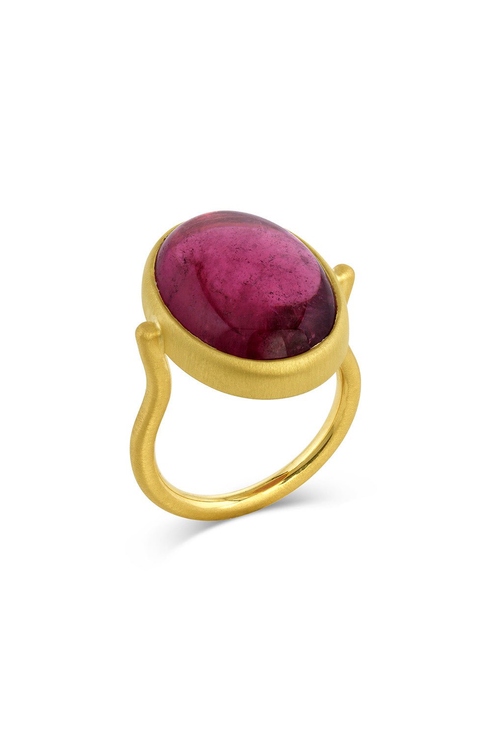 LEIGH MAXWELL-Pink Tourmaline The OG Ring-YELLOW GOLD