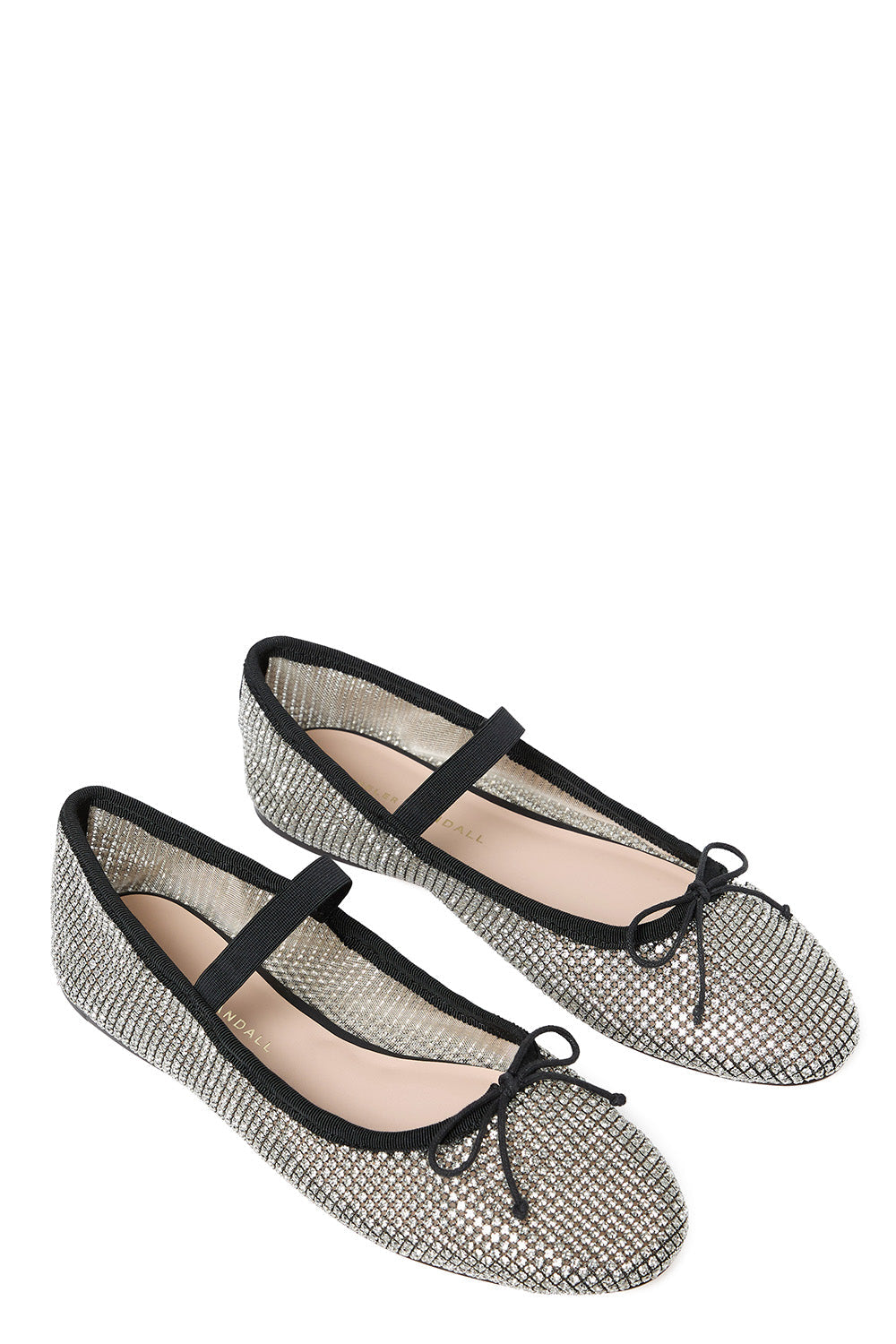 LOEFFLER RANDALL-Leonie Flat - Black Crystal-