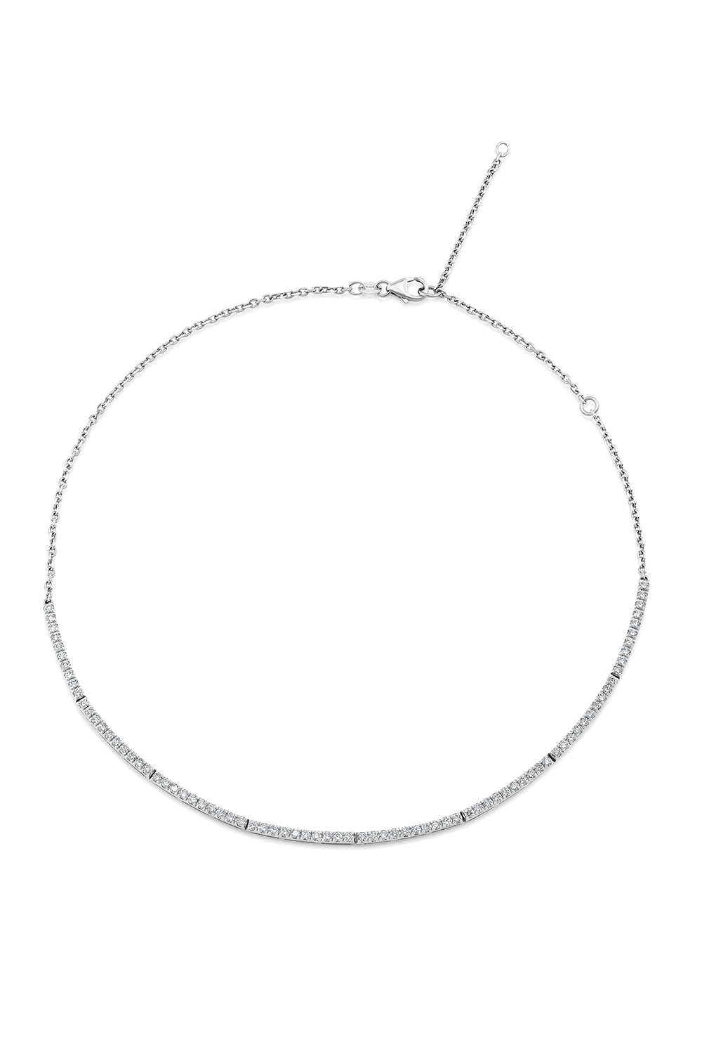 INFINITY PAVE CHOKER NECKLACE-WHITE GOLD-JEWELRYFINE NECKLACE-LORAIDA