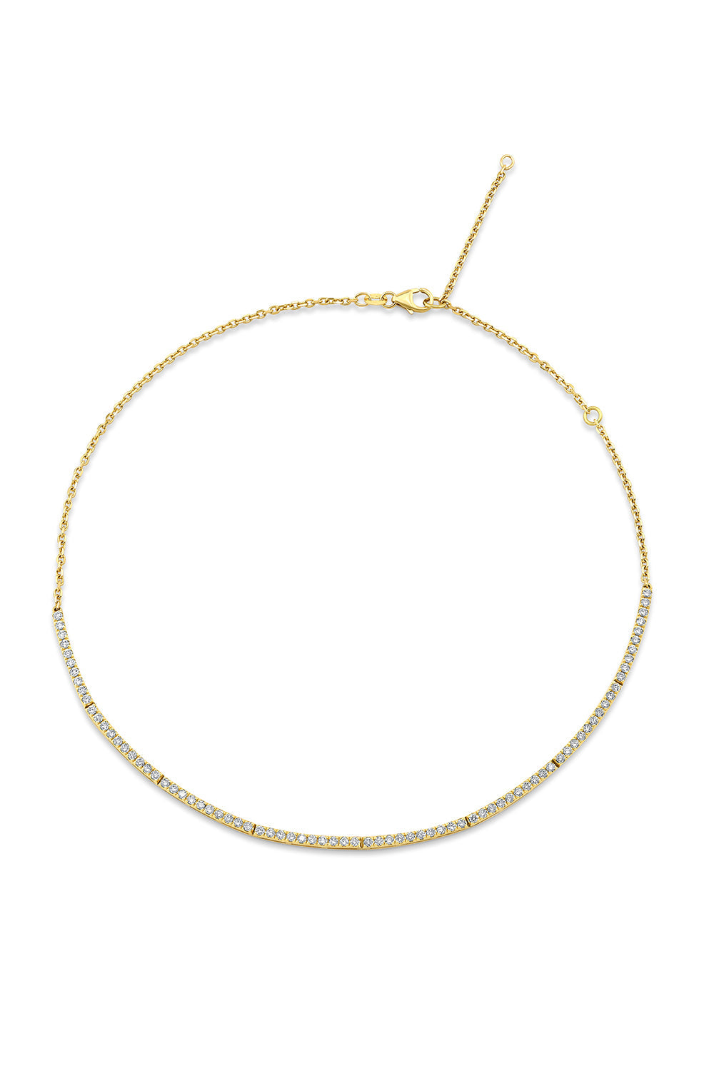 INFINITY PAVE CHOKER NECKLACE-YELLOW GOLD-JEWELRYFINE NECKLACE-LORAIDA