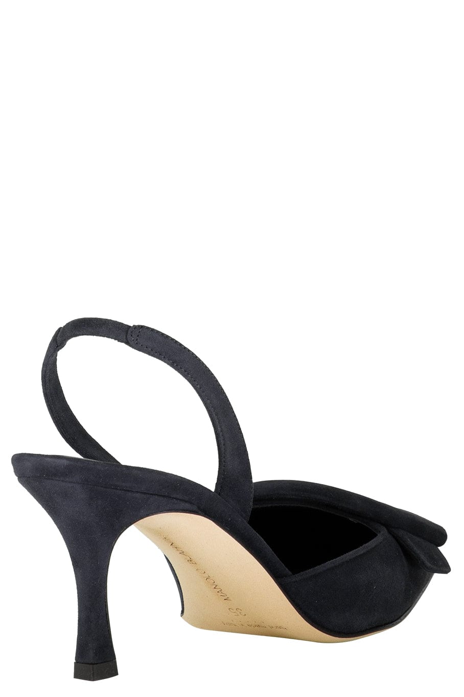 MANOLO BLAHNIK-Maysli Slingback Pump - Navy-