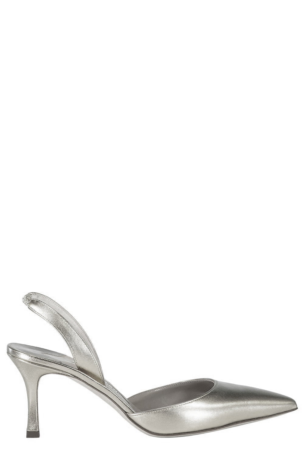 MANOLO BLAHNIK-Carolyne Pump 70 - Silver-