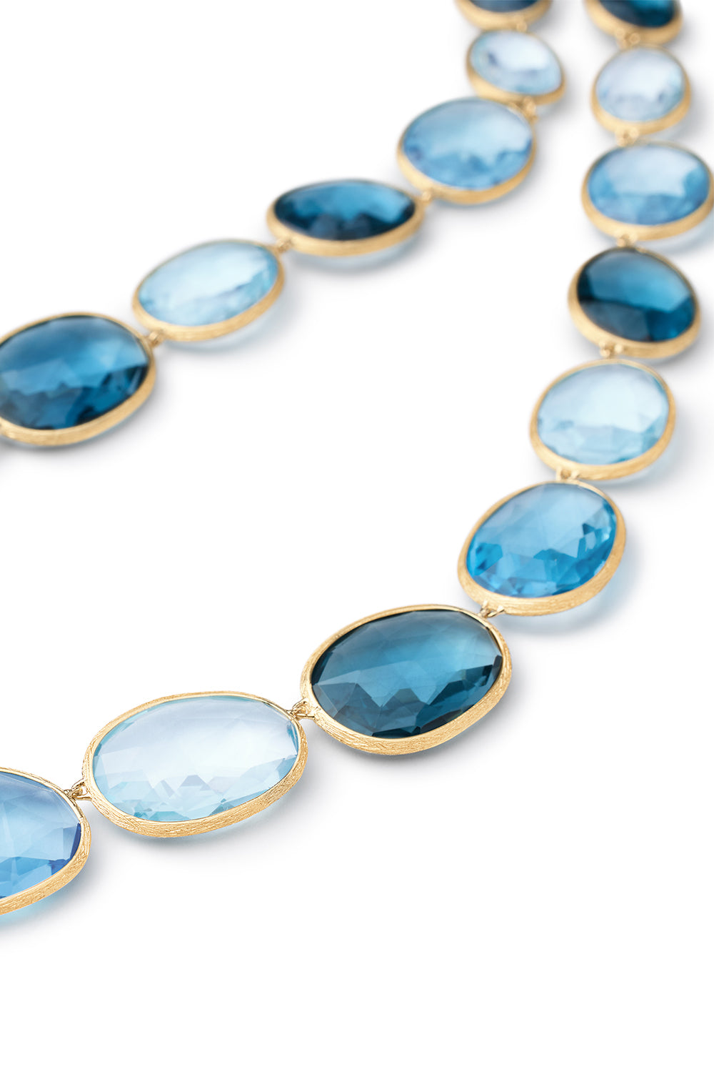 MARCO BICEGO-Graduated Mixed Topaz Necklace-YELLOW GOLD