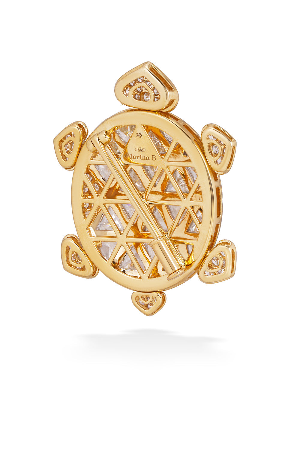 Dafne Brooch Pendant-YELLOW GOLD-JEWELRYFINE JEWELPENDANT-MARINA B