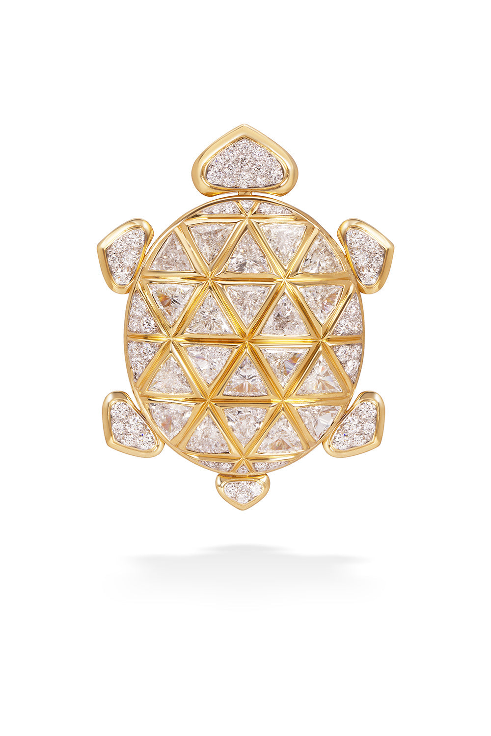 Dafne Brooch Pendant-YELLOW GOLD-JEWELRYFINE JEWELPENDANT-MARINA B