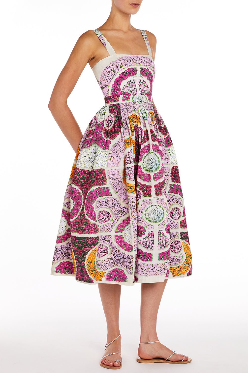 MARY KATRANTZOU-Iris Dres - Pink Topiary-