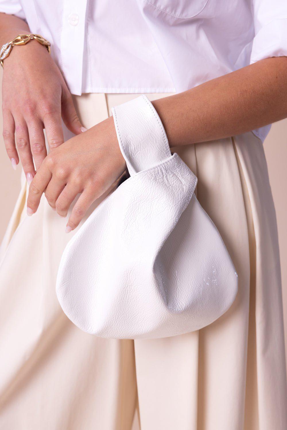 MARY SMALLWOOD-Nexus Clutch - Marshmallow-MARSHMLW