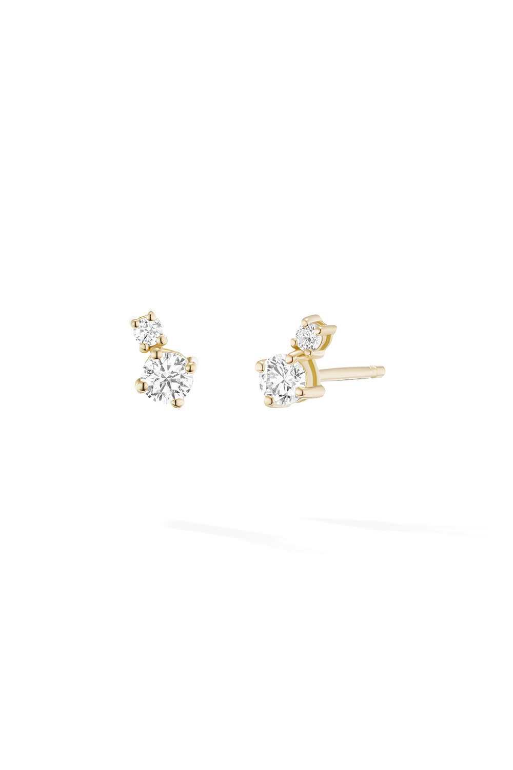 Diamond Stella Double Stud Earrings