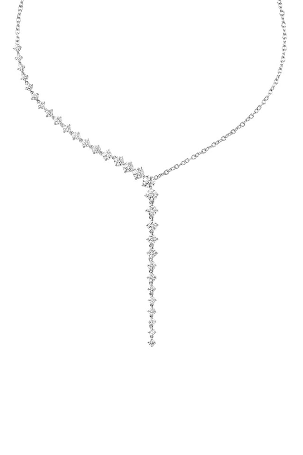 MELISSA KAYE-Aria Necklace-WHITE GOLD