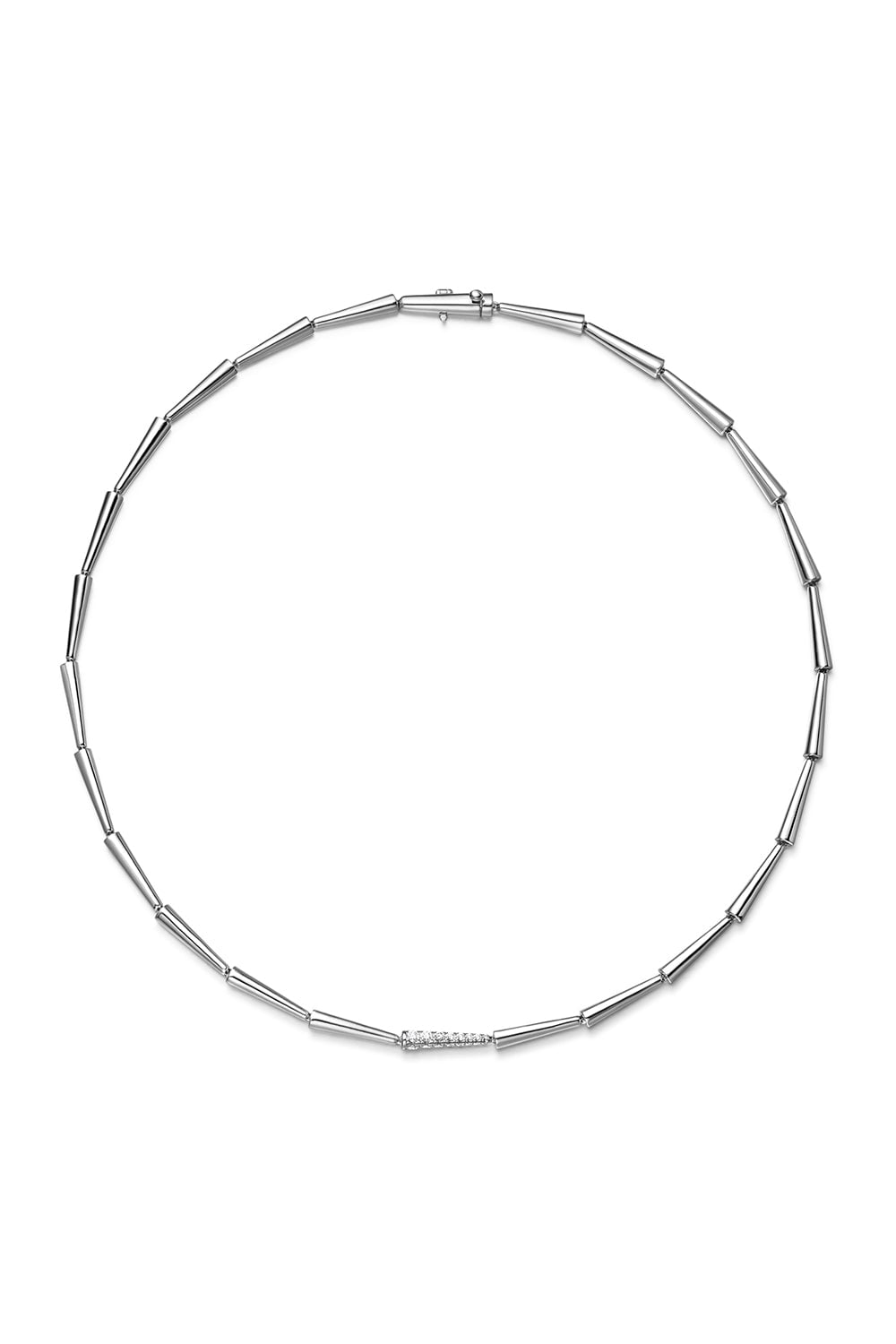 MELISSA KAYE-Lola Linked Diamond Necklace - White Gold-WHITE GOLD