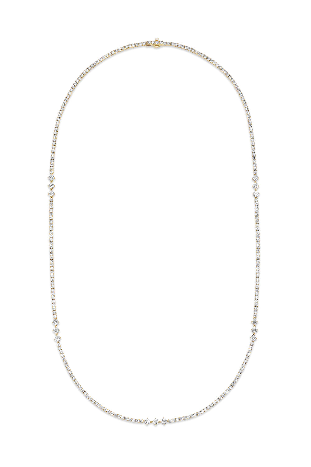 Stella Diamond Triple Station Necklace-YELLOW GOLD-24-JEWELRYFINE JEWELNECKLACE O-MELISSA KAYE