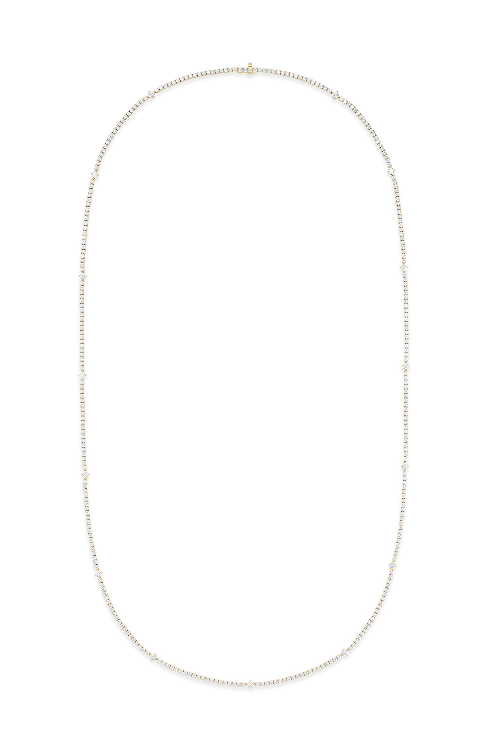 Stella Diamond Station Necklace-YELLOW GOLD-32-JEWELRYFINE JEWELNECKLACE O-MELISSA KAYE