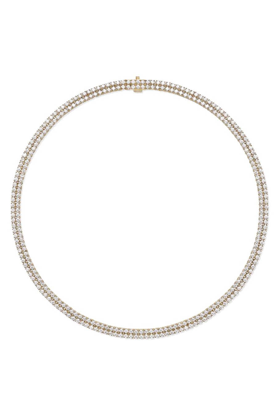 MELISSA KAYE-Lenox Double Tennis Necklace-YELLOW GOLD