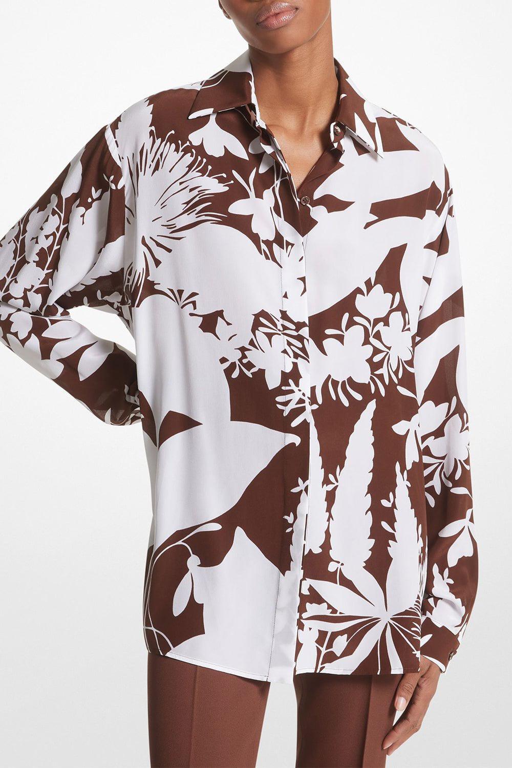 MICHAEL KORS COLLECTION-Boyfriend Shirt - Nutmeg White-