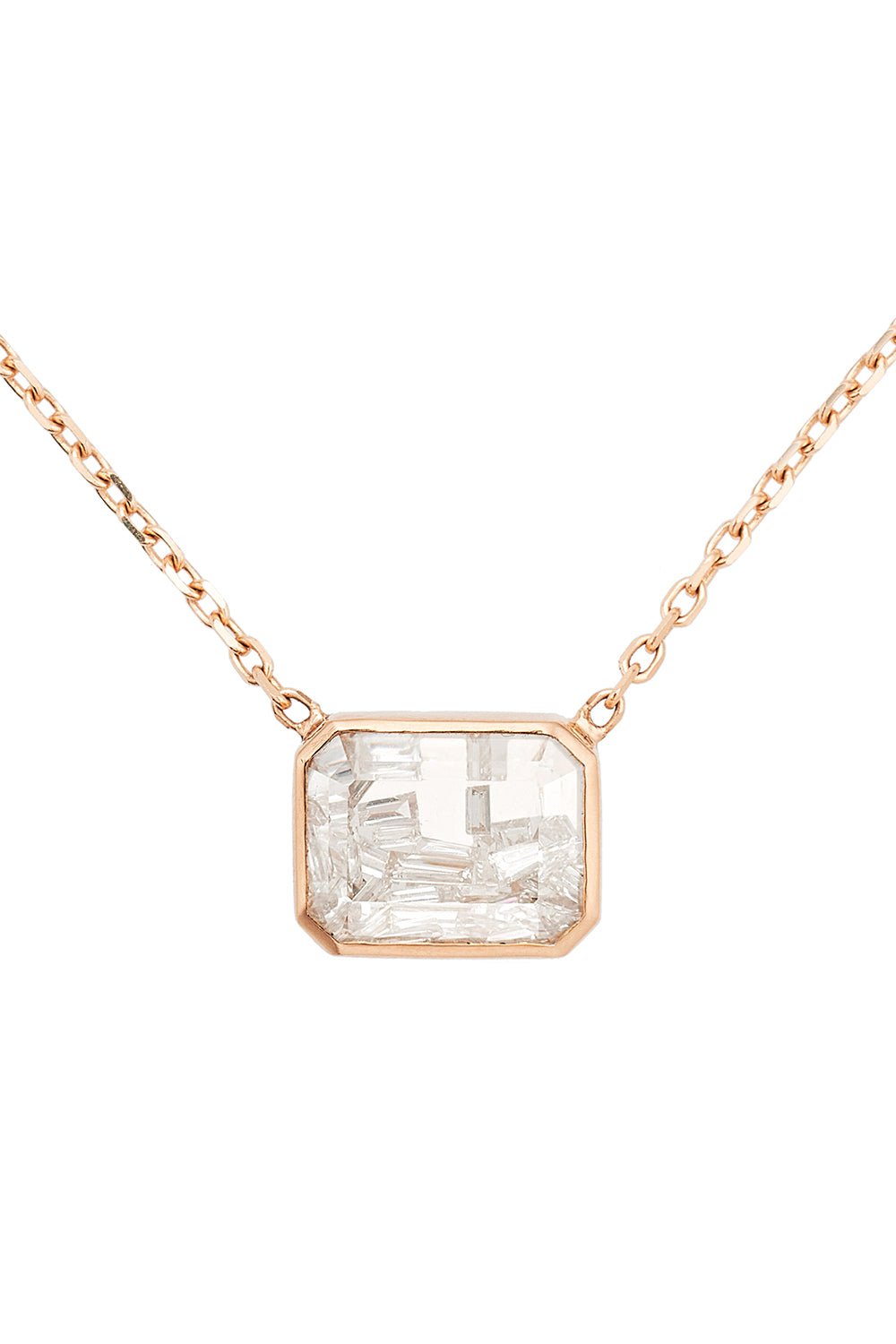 MORITZ GLIK-Esmeralda Necklace - Rose Gold-ROSE GOLD