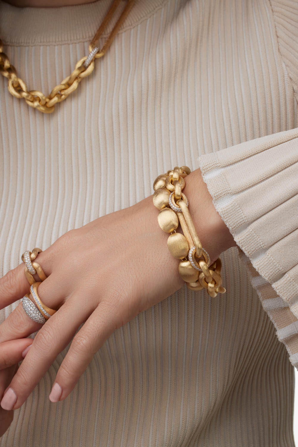 NANIS-Muse Perle Bracelet-YELLOW GOLD