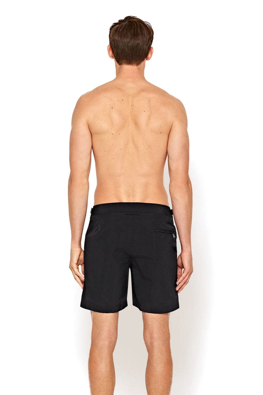 ORLEBAR BROWN-Black Bulldog Mid-Length Swim Short-