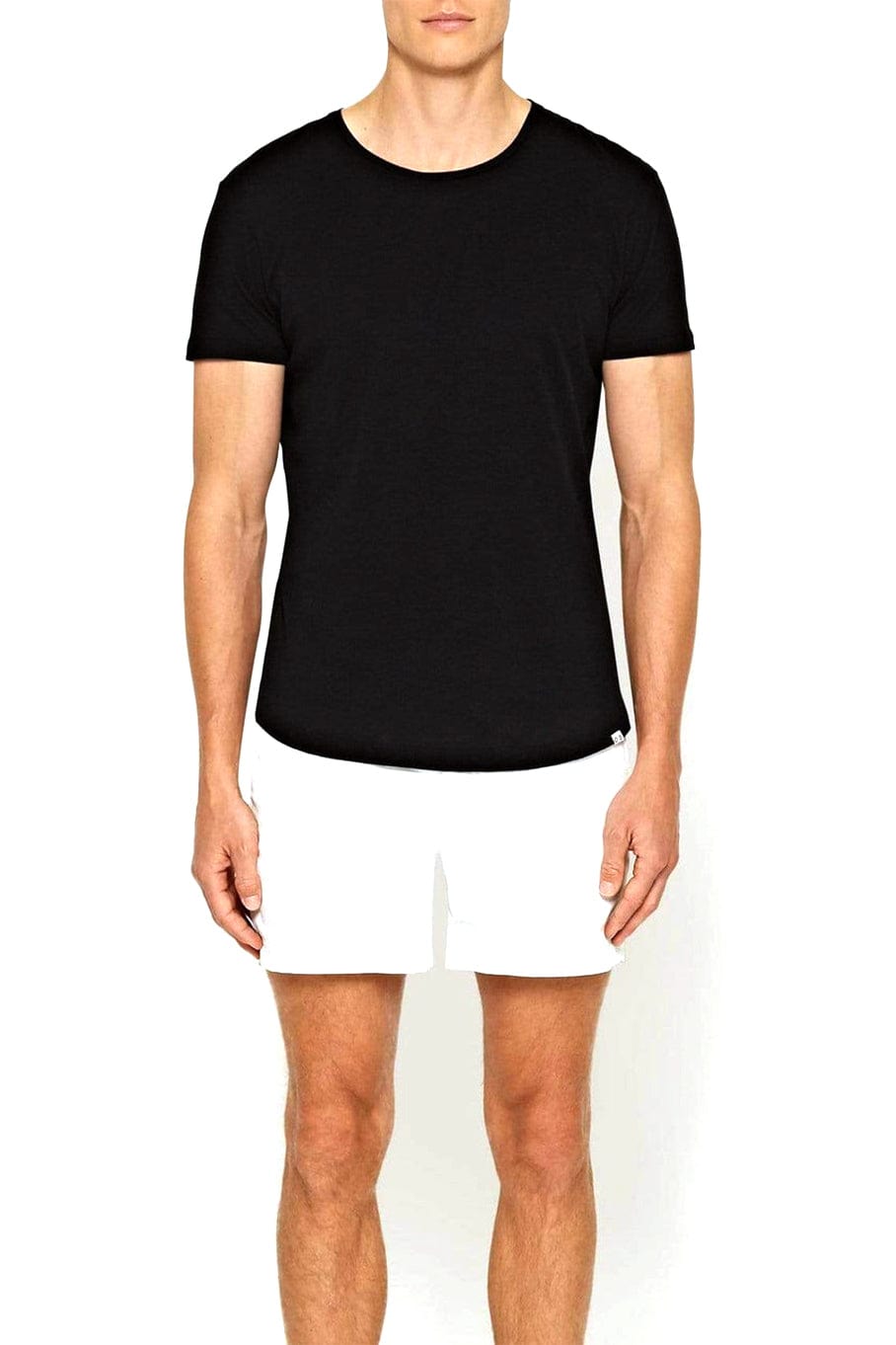 ORLEBAR BROWN-Black Tailored Fit Crew Neck OB T-Shirt-