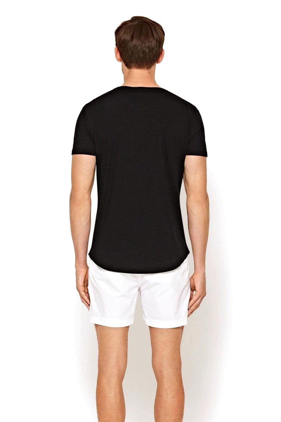 ORLEBAR BROWN-Black Tailored Fit Crew Neck OB T-Shirt-