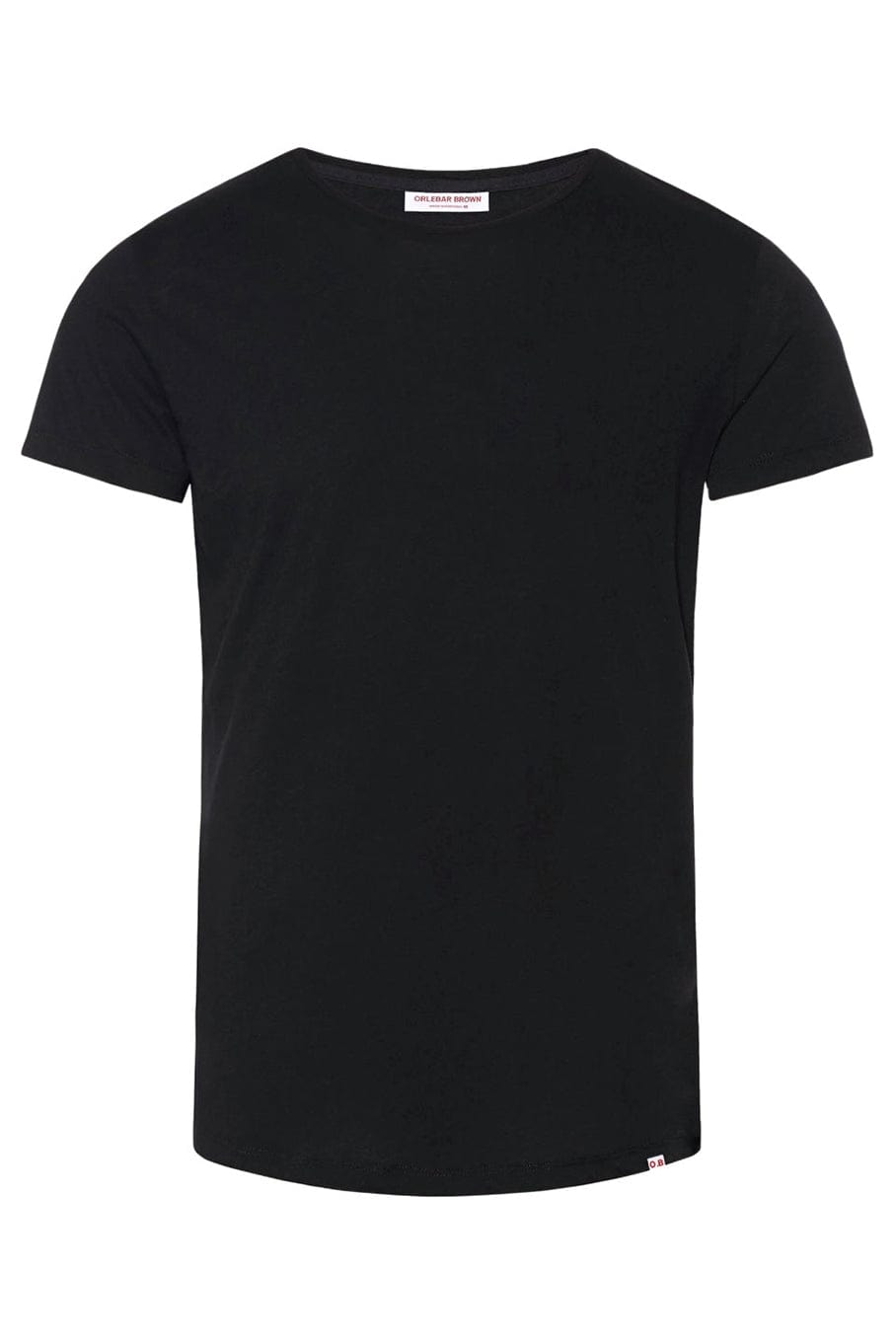 ORLEBAR BROWN-Black Tailored Fit Crew Neck OB T-Shirt-