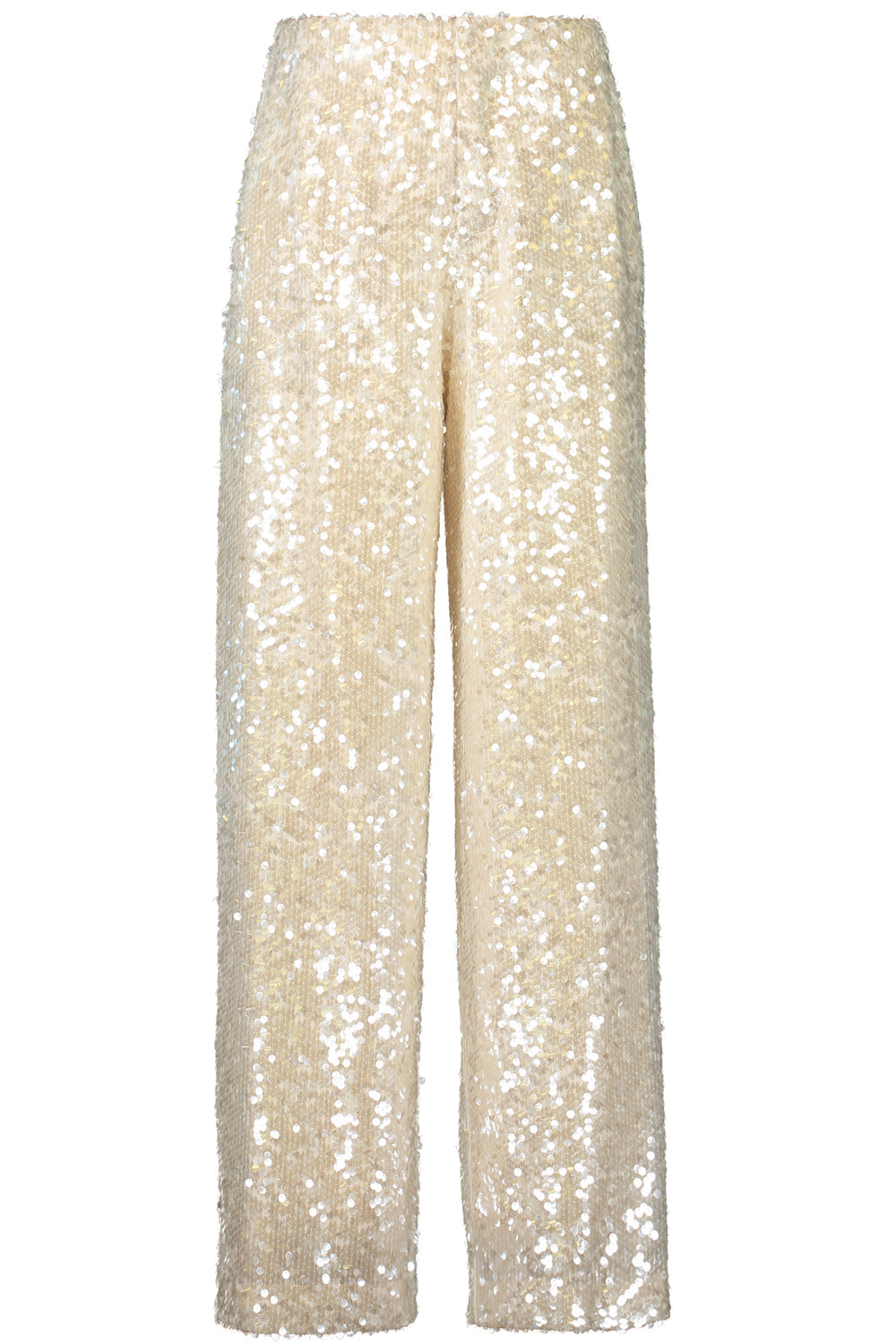 Wide Leg Sequin Pants-IVORY-38-CLOTHINGPANTWIDE LEG-PHILOSOPHY