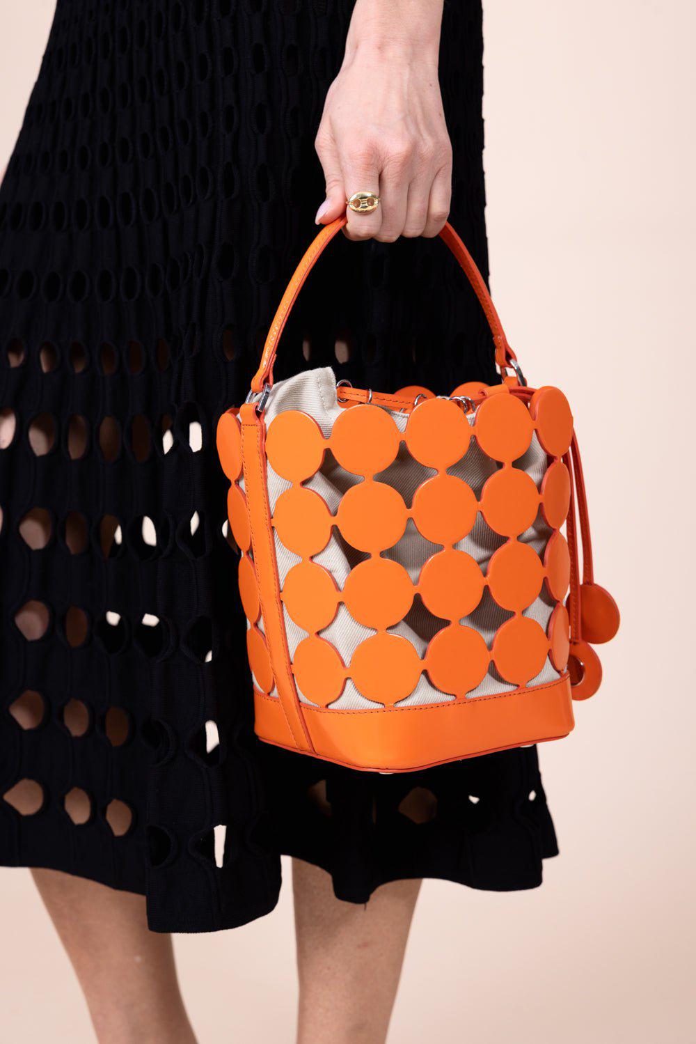 PIERRE HARDY-Small Bulles Bucket Bag - Orange Sand-ORNGSAND