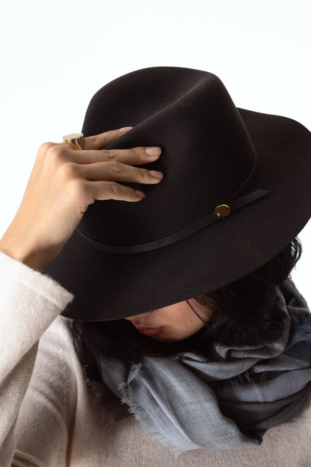 City Fedora - Dark Espresso-DKESPRSS-S-ACCESSORIEHEADWEAR-RAG & BONE