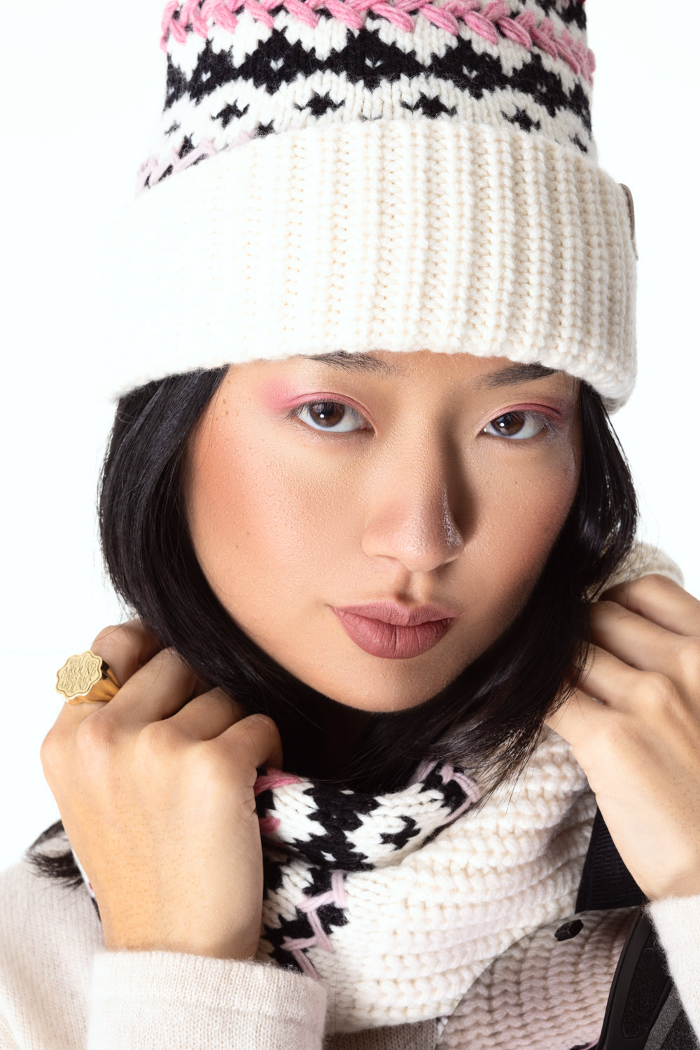 Leigh Fair Isle Beanie-IVORY-O/S-ACCESSORIEHEADWEAR-RAG & BONE