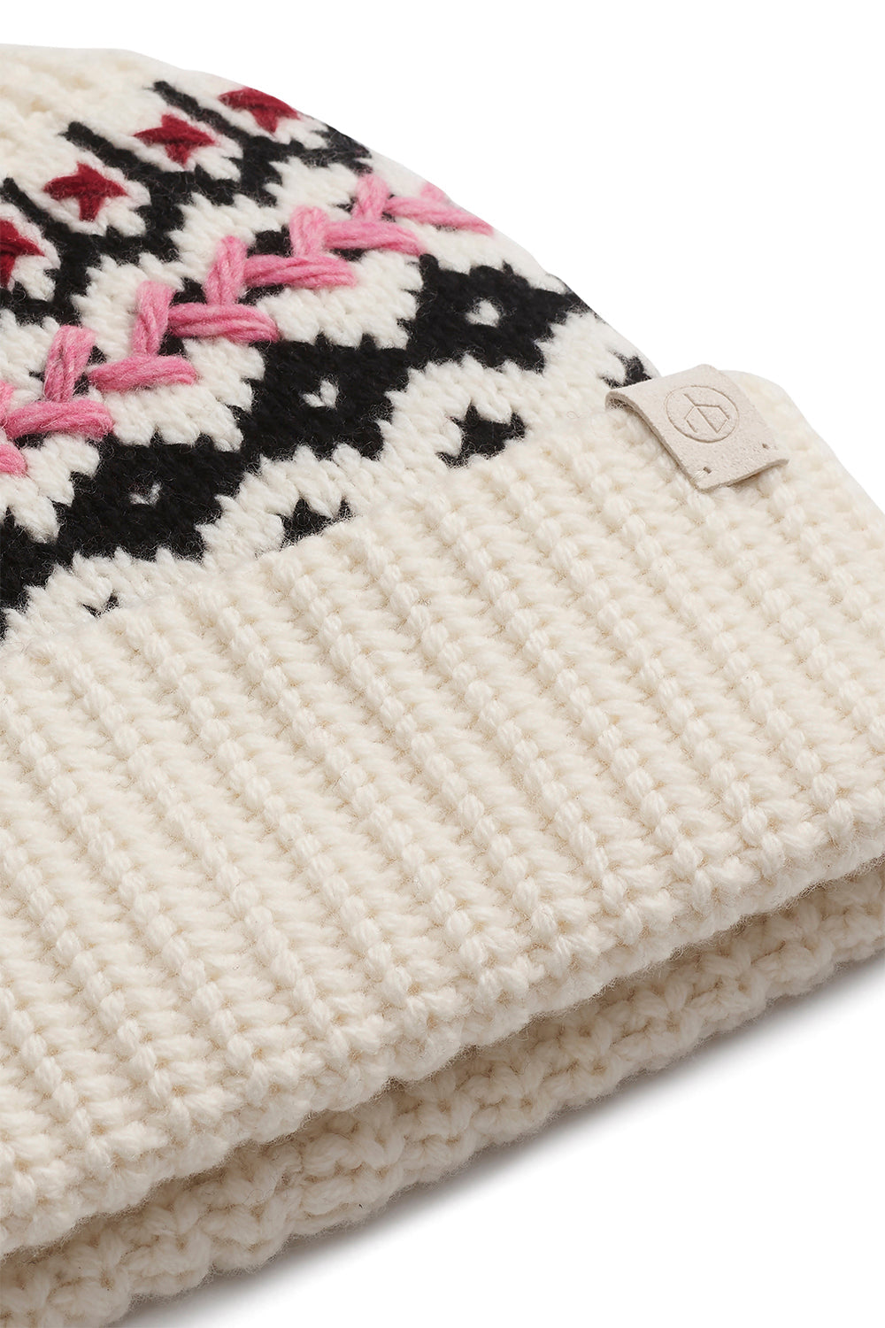 RAG & BONE-Leigh Fair Isle Beanie-IVORY