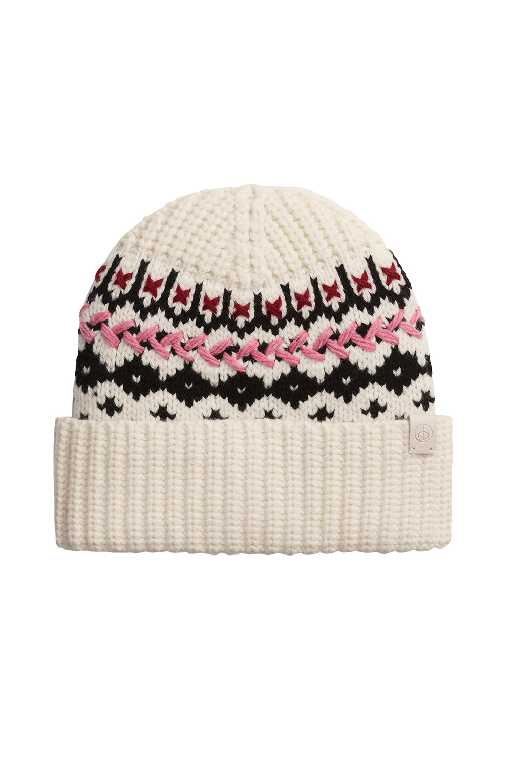 RAG & BONE-Leigh Fair Isle Beanie-IVORY