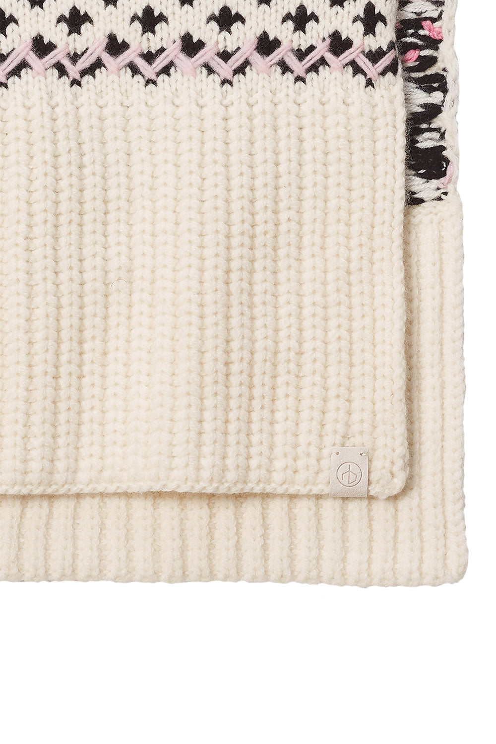 RAG & BONE-Leigh Fair Isle Scarf-IVORY