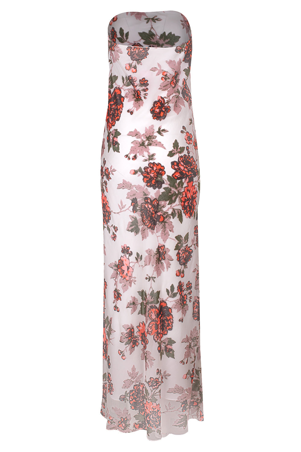 Floral Strapless Gown-WHITE-4-CLOTHINGDRESSGOWN-RODARTE