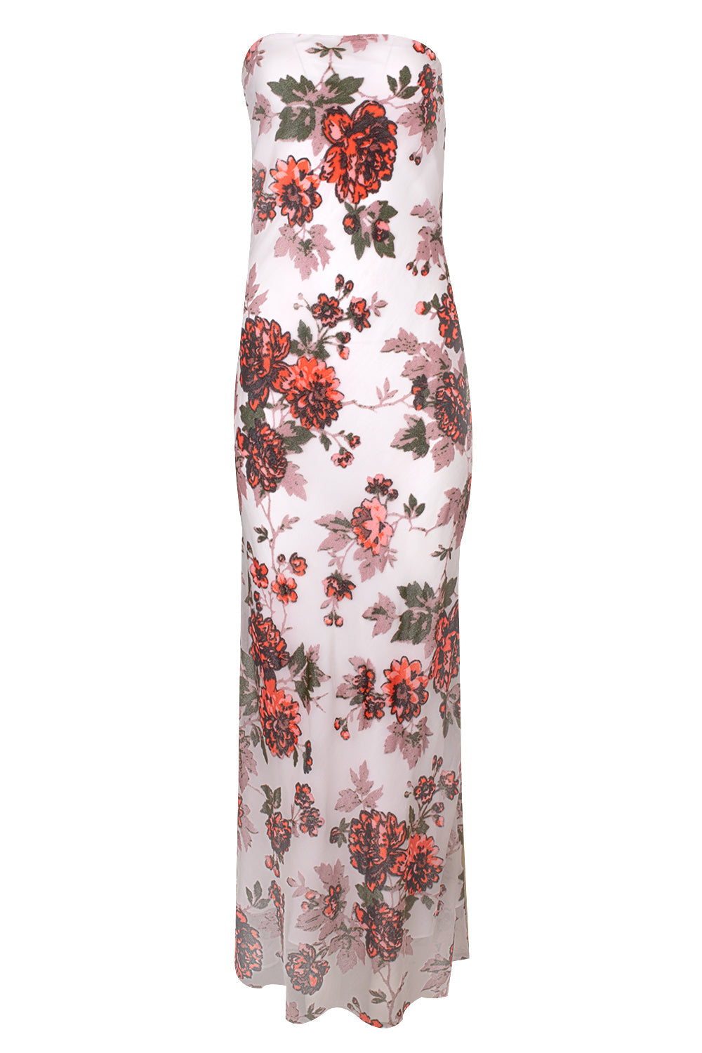 Floral Strapless Gown-WHITE-4-CLOTHINGDRESSGOWN-RODARTE