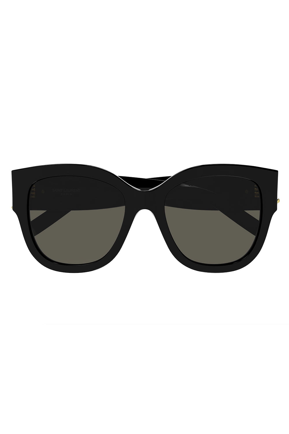 SAINT LAURENT-Monogram Cat Eye Sunglasses-BLACK/GREY/GOLD