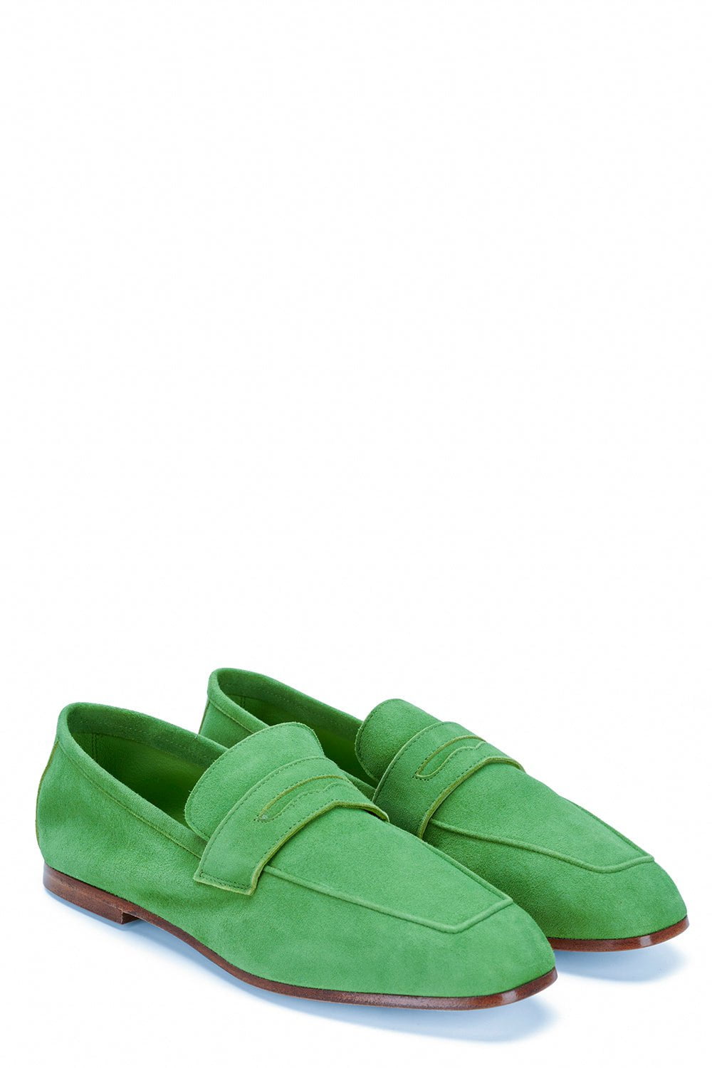 SOPHIQUE-Essenziale Suede Loafer - Avocado-