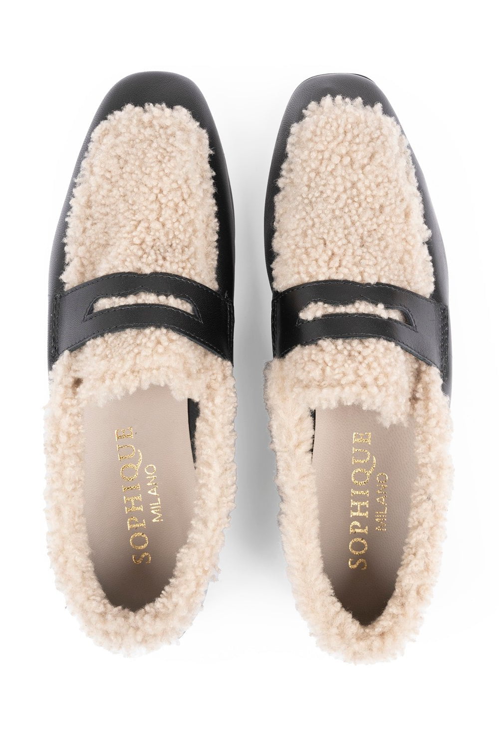 SOPHIQUE-Essenziale Shearling Loafer-