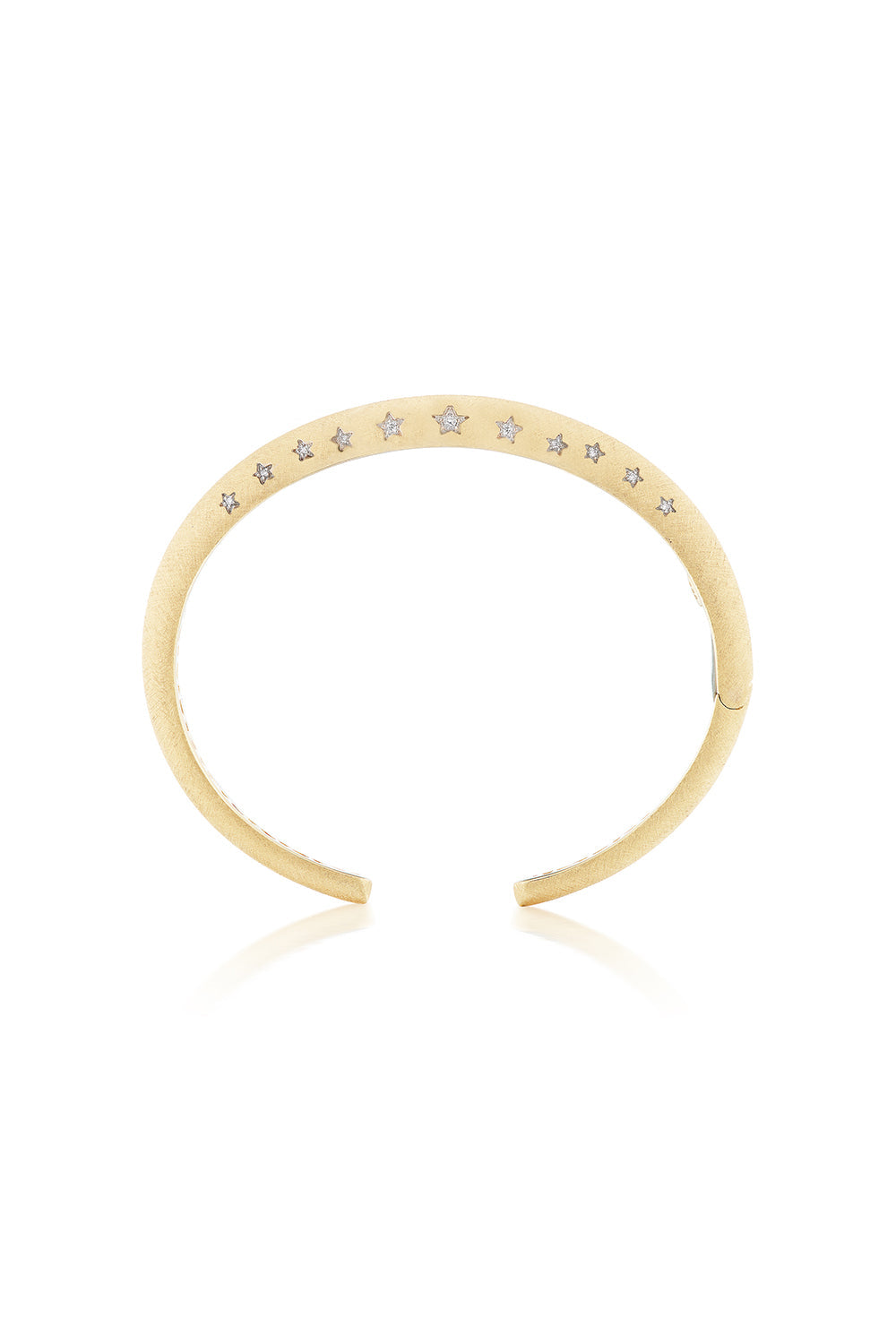 Stelle Diamond Cuff-YELLOW GOLD-JEWELRYFINE JEWELBRACELET O-SORELLINA