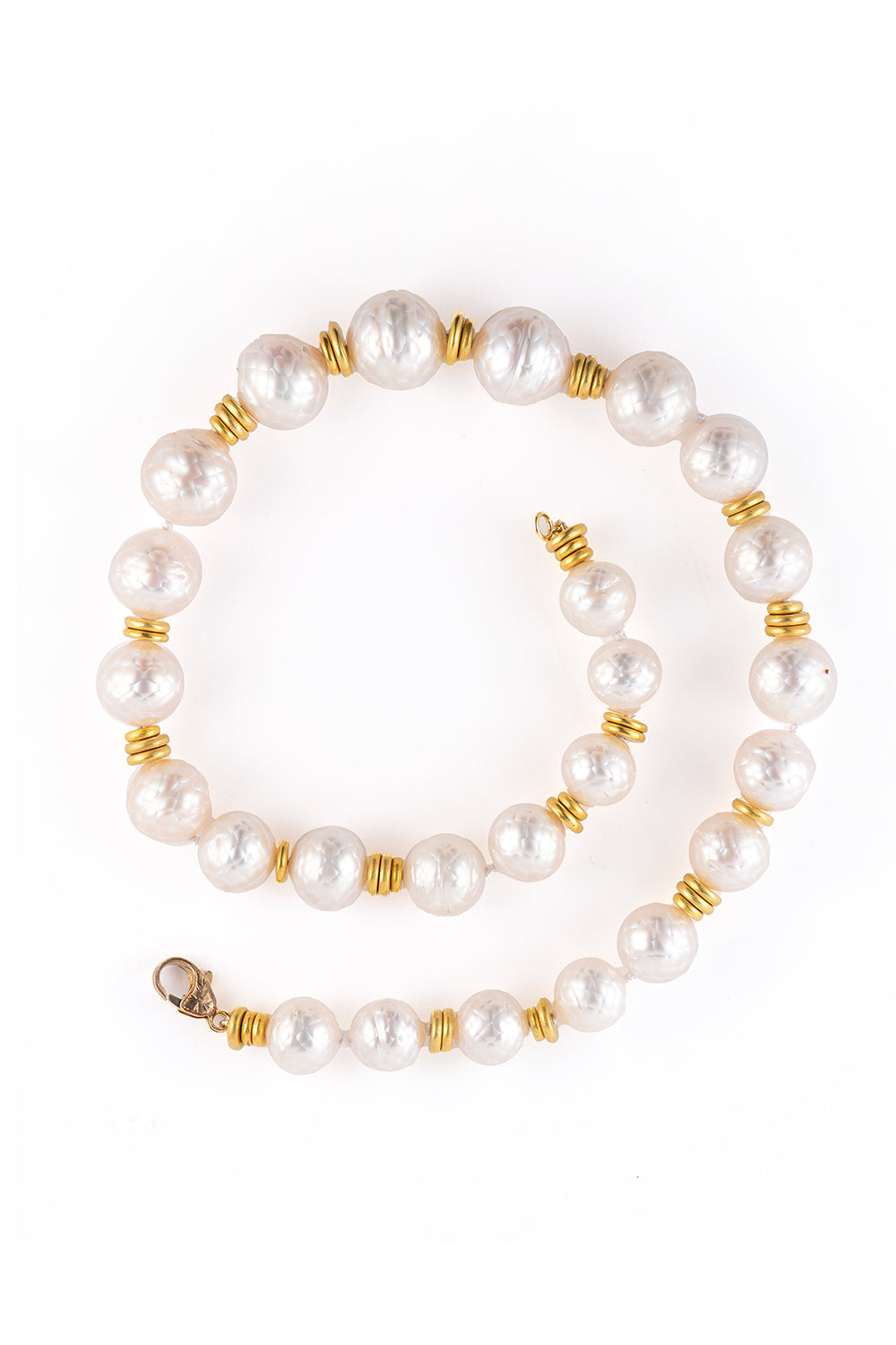 South Sea Pearl Beaded Necklace-YELLOW GOLD-18-JEWELRYFINE JEWELNECKLACE O-SYLVA & CIE