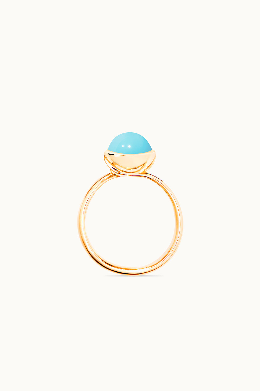 Small Turquoise Bouton Ring-YELLOW GOLD-6.5-JEWELRYFINE JEWELRING-TAMARA COMOLLI