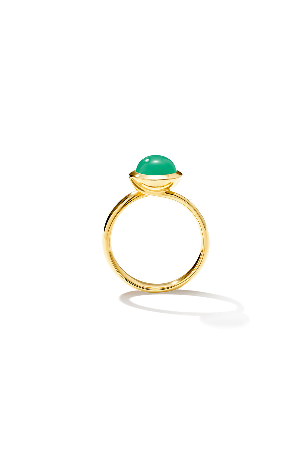 Small Chrysoprase Bouton Ring-YELLOW GOLD-6.75-JEWELRYFINE JEWELRING-TAMARA COMOLLI