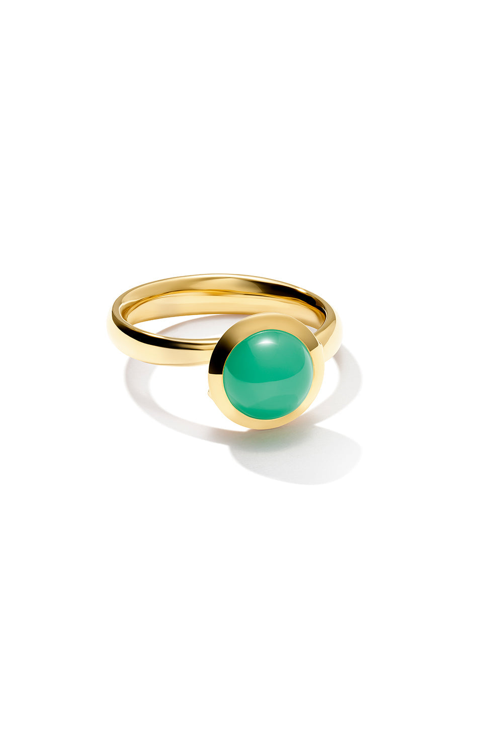 Small Chrysoprase Bouton Ring