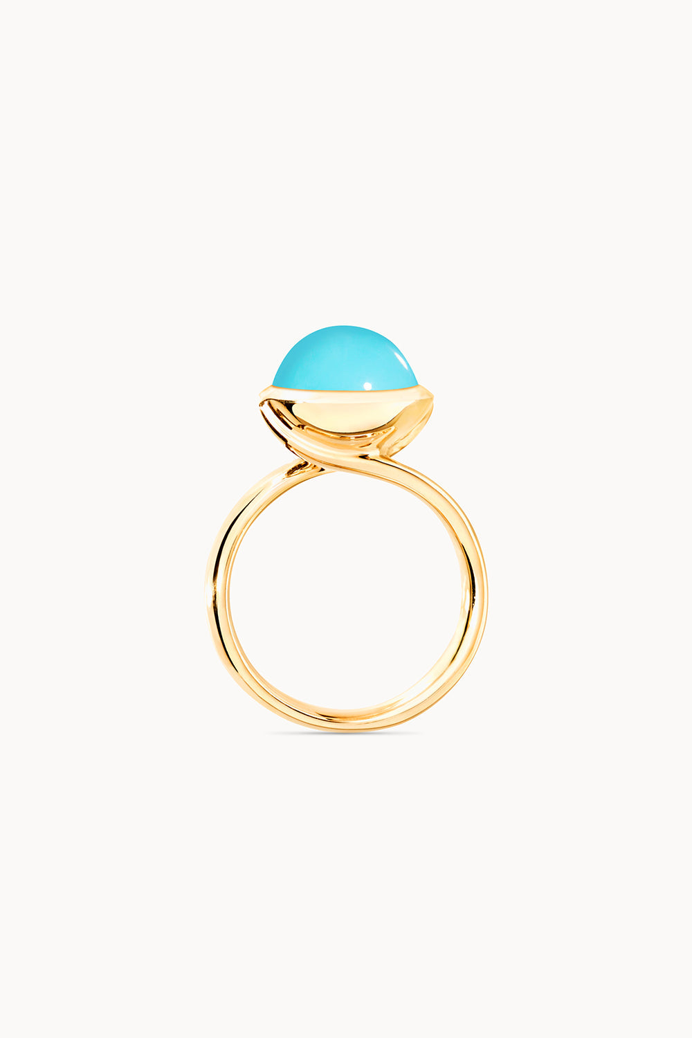 Large Turquoise Bouton Ring-YELLOW GOLD-7-JEWELRYFINE JEWELRING-TAMARA COMOLLI