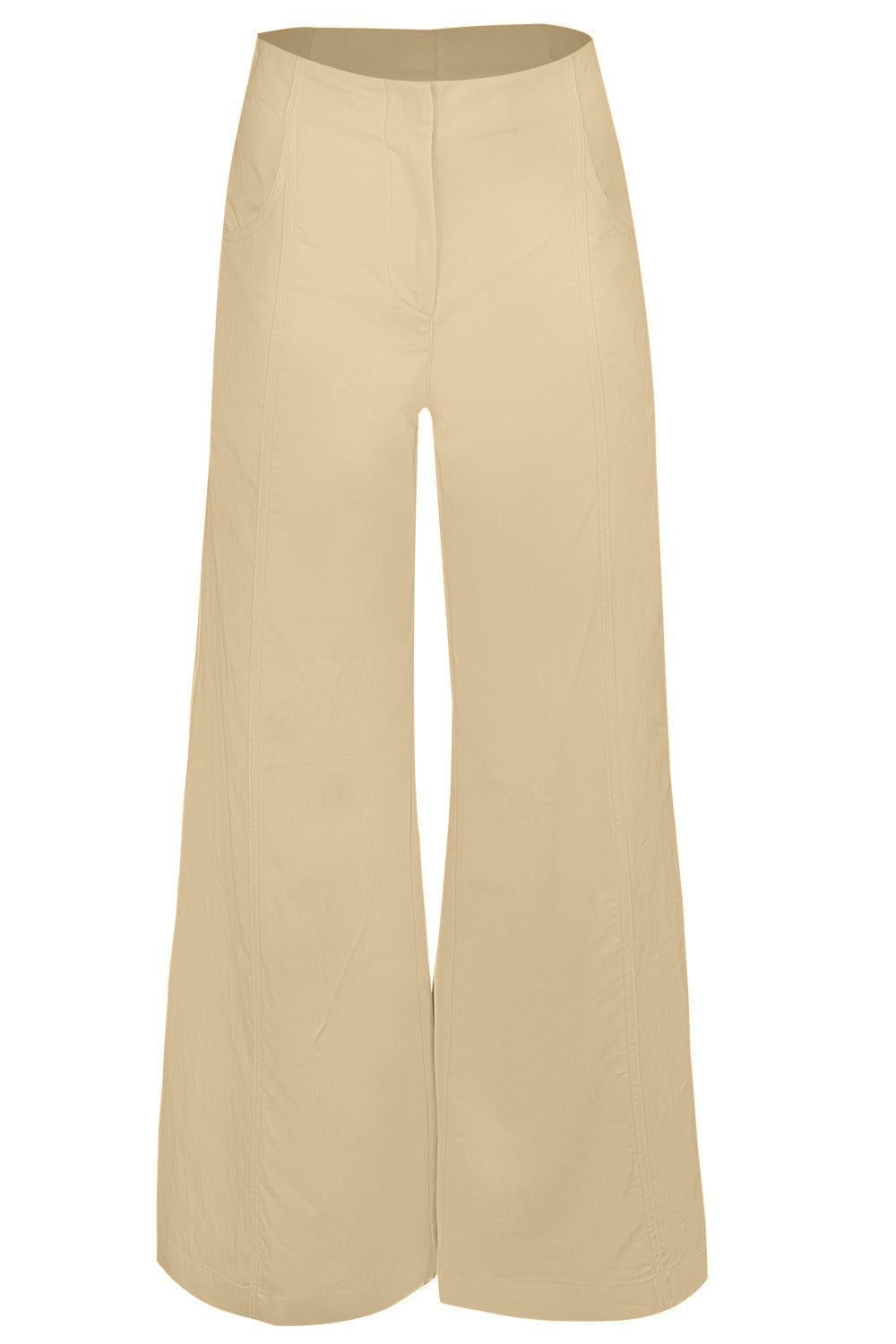 Demie Pant - French Butter-FRENCH BUTTER-0-CLOTHINGPANTWIDE LEG-TWP