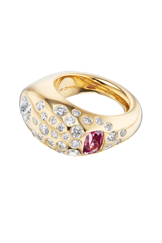 Padparadscha Union Ring-YELLOW GOLD-7-JEWELRYFINE JEWELRING-UNIFORM OBJECT