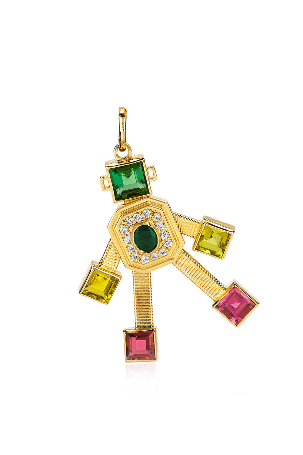 Disco Van Robot-YELLOW GOLD-JEWELRYFINE JEWELPENDANT-VAN