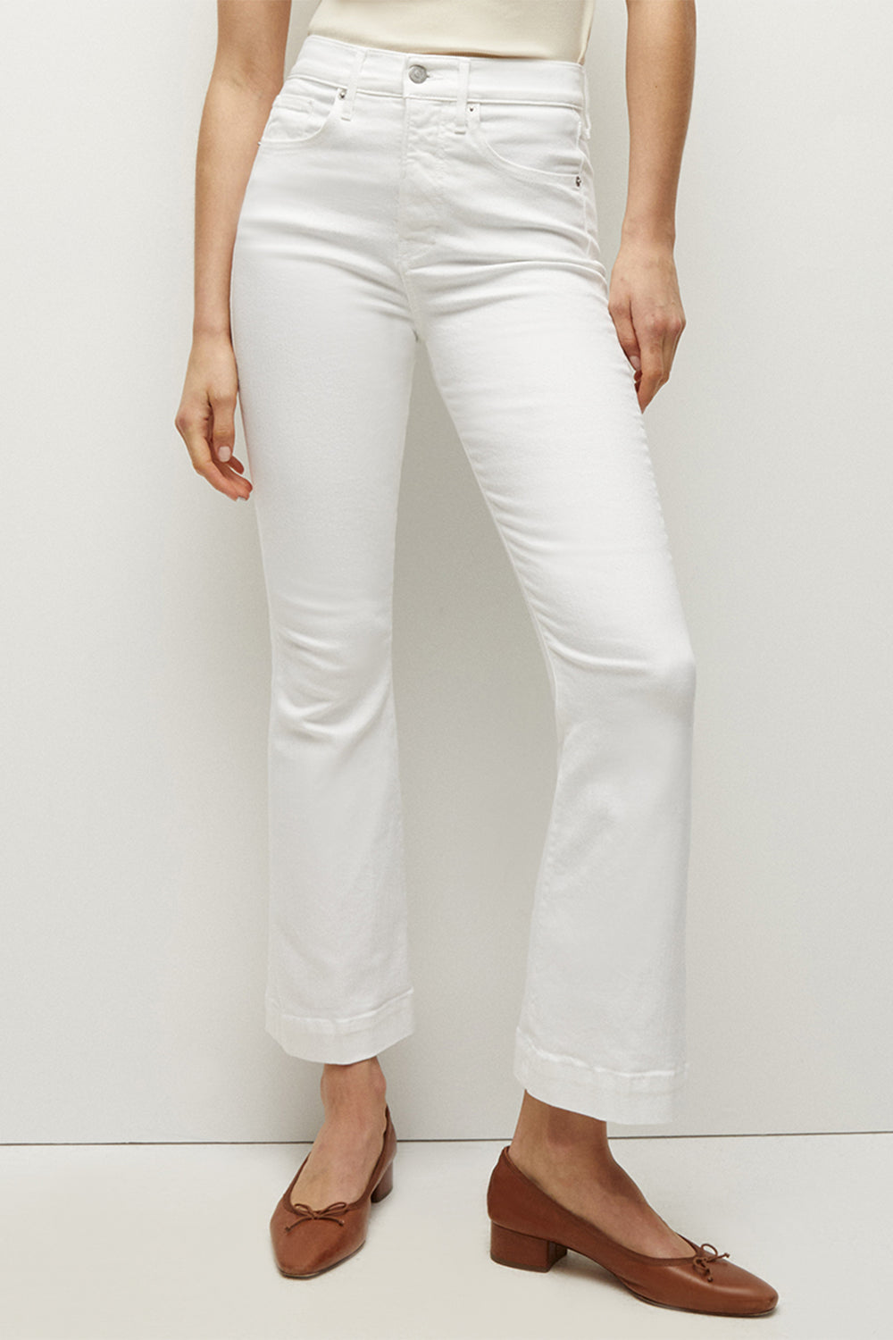 Carson Jean - White-WHITE-26-CLOTHINGPANTSLIM FIT-VERONICA BEARD